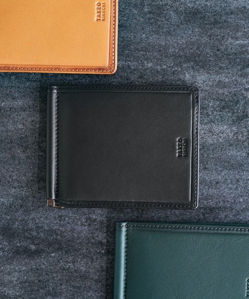 【TAKEO KIKUCHI /タケオキクチ】クロードⅡ マネークリップ 羊革