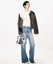 PIPING POCKET BOOTSCUT DENIM PANTS_BLUE
