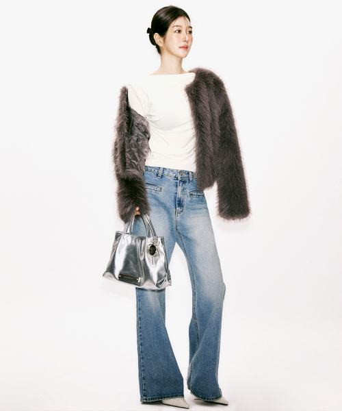 NICK&NICOLE(ニックアンドニコール)の「PIPING POCKET BOOTSCUT DENIM PANTS_BLUE(デニムパンツ・レディース・その他・SMALL/MEDIUM/LARGE)」の1枚目の写真