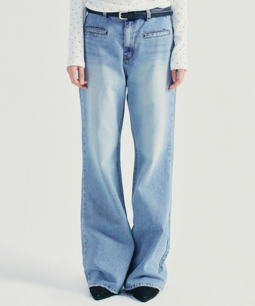 NICK&NICOLE(ニックアンドニコール)の「PIPING POCKET BOOTSCUT DENIM PANTS_BLUE(デニムパンツ・レディース・その他・SMALL/MEDIUM/LARGE)」の5枚目の写真