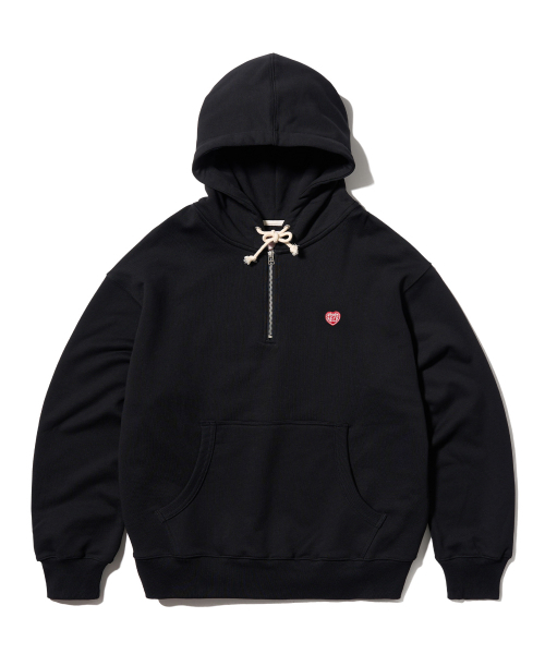 AECA(エイカ)の「AECA LOVE HALF ZIP UP HOODIE-BLACK(パーカー・レディース・その他・SMALL/MEDIUM/LARGE/X-LARGE)」の3枚目の写真
