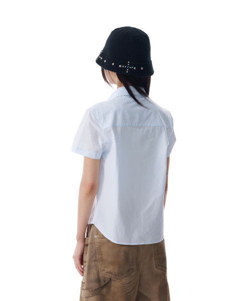 AAKAM（アーカム）の「VTG Printed Half Shirts (Sky Blue)（シャツ/ブラウス・レディース・その他・1/2）」の6枚目の写真