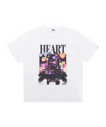 [アルキン&times;ウッド13]アーティストTシャツハートホワイト