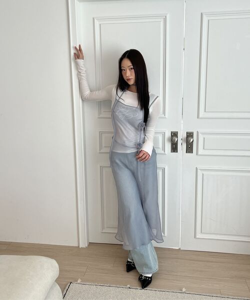 Midnight Move(ミッドナイトムーブ)の「st fl t (white)(Tシャツ/カットソー・レディース・その他・FREE)」の6枚目の写真