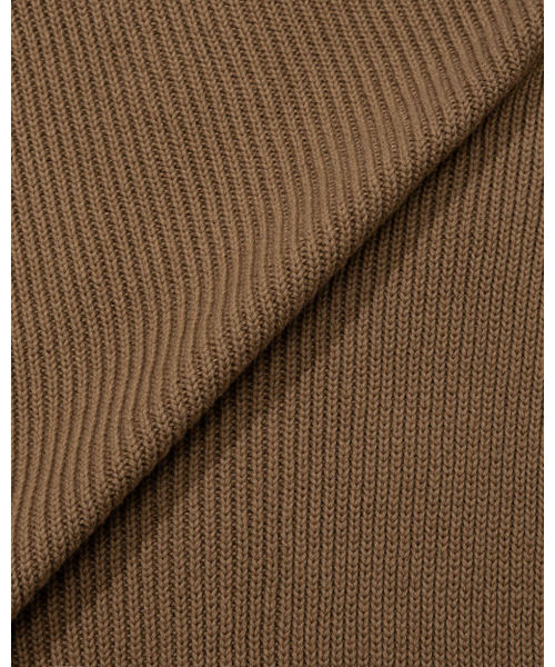 MOAA（モア）の「Ribbed Knit Zip Hoodie (BROWN)（ニット/セーター・レディース・その他・SMALL/MEDIUM）」の5枚目の写真
