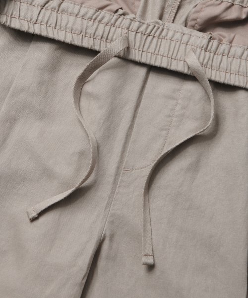 MUSINSA STANDARD(ムシンサスタンダード)の「コットンリネンワンタックワイドパンツ【ベージュ】(その他パンツ・メンズ・その他・36/34/32/30/26/28)」の6枚目の写真