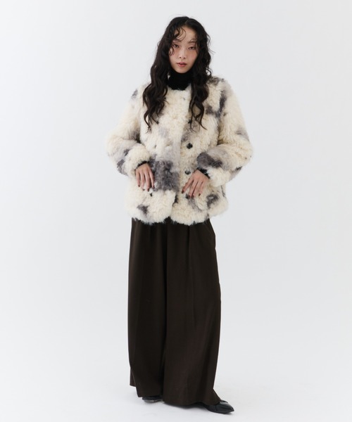 Fuzzy Nuance Faux Fur Jacket / ファジーニュアンスフェイクファー