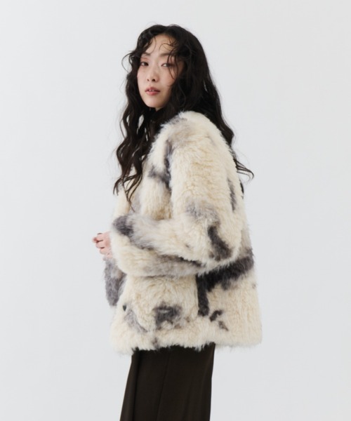 【LIFFEY】newyork fur jk/ファージャケット OUNCE SLY（スライ）の「MICHIXSLY FUR JK ミチスライ ファー ジャケット