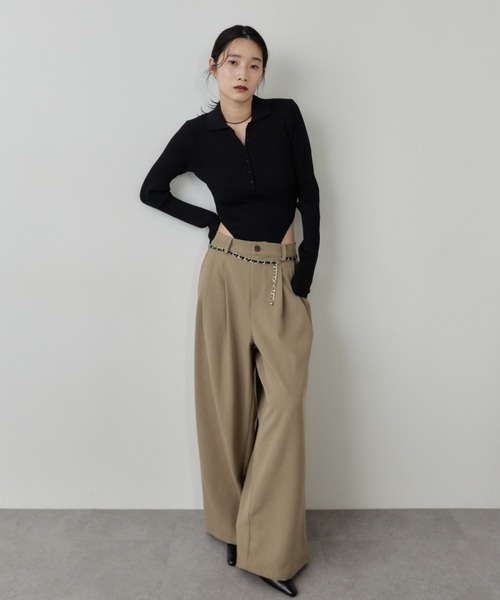 HANNE(アン)の「チェーンベルト(ベルト・レディース・ホワイト/ブラック・FREE)」の7枚目の写真