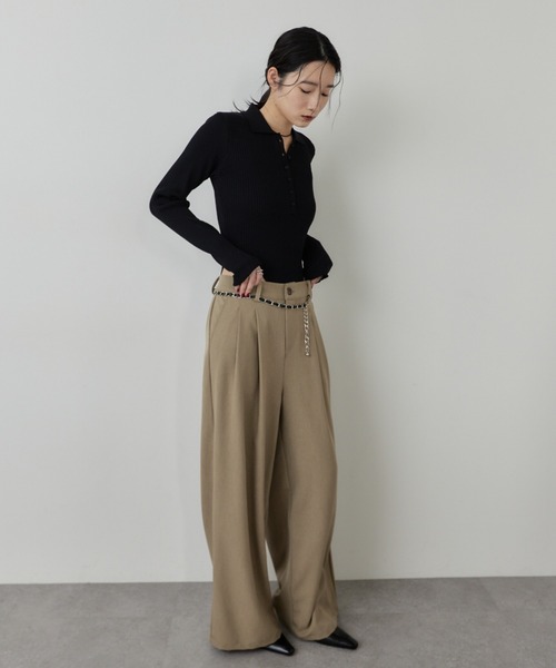 HANNE(アン)の「チェーンベルト(ベルト・レディース・ホワイト/ブラック・FREE)」の8枚目の写真