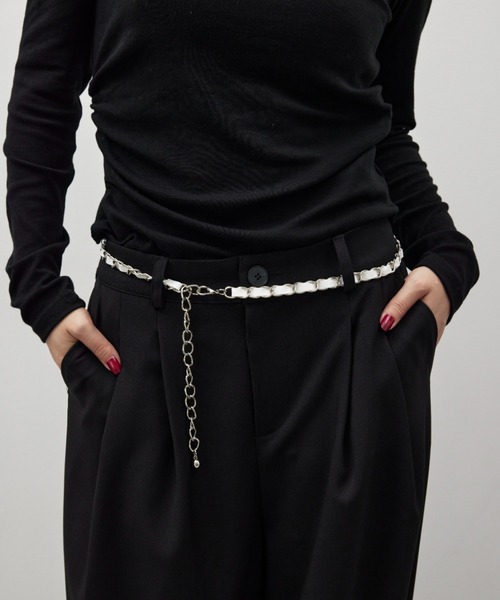 HANNE(アン)の「チェーンベルト(ベルト・レディース・ホワイト/ブラック・FREE)」の20枚目の写真