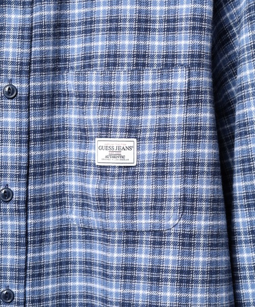 GUESS JEANS(ゲスジーンズ)の「GUESS JEANS チェック長袖シャツ(シャツ/ブラウス・メンズ・ダークグレー/ダークブルー・XL/S/L/M)」の9枚目の写真