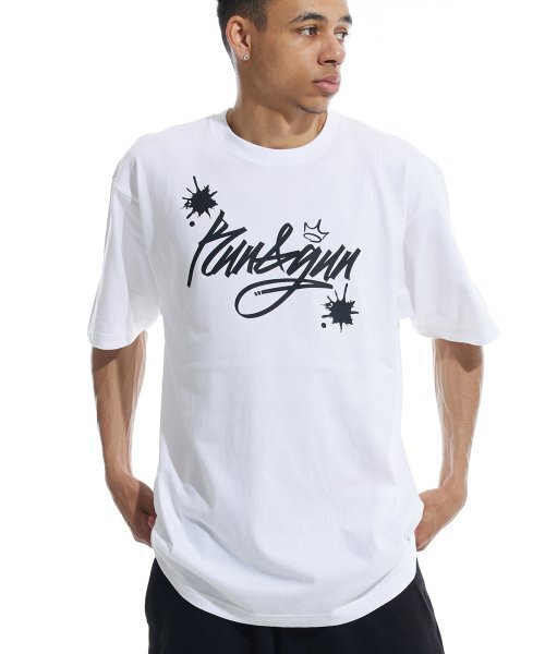 CREAM SODA LAB(クリームソーダラボ)の「ラン&ガン 半袖Tシャツ ホワイト ブラック(Tシャツ/カットソー・メンズ・その他・MEDIUM/LARGE/X-LARGE/XX-LARGE)」の1枚目の写真