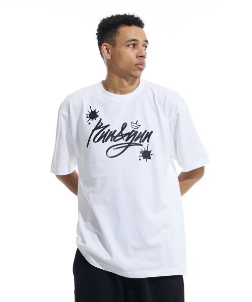 CREAM SODA LAB(クリームソーダラボ)の「ラン&ガン 半袖Tシャツ ホワイト ブラック(Tシャツ/カットソー・メンズ・その他・MEDIUM/LARGE/X-LARGE/XX-LARGE)」の6枚目の写真