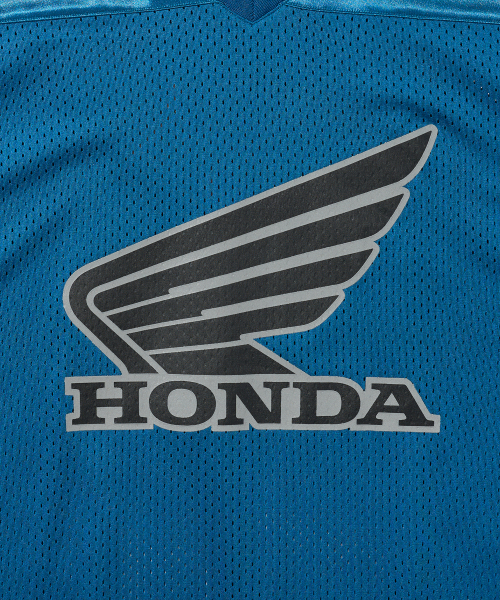 PHYPS MOTORCYCLE(フィップスモーターサイクル)の「Original Wing logo Mesh T-shirt Blue Green(Tシャツ/カットソー・レディース・その他・SMALL/MEDIUM/LARGE/X-LARGE)」の3枚目の写真