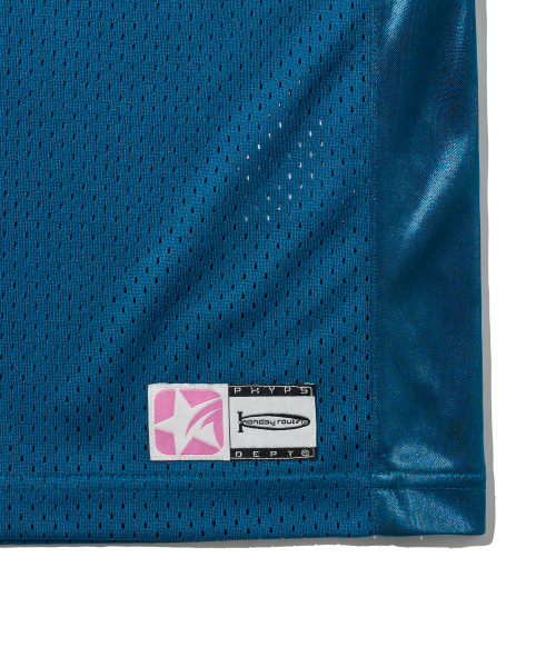 PHYPS MOTORCYCLE(フィップスモーターサイクル)の「Original Wing logo Mesh T-shirt Blue Green(Tシャツ/カットソー・レディース・その他・SMALL/MEDIUM/LARGE/X-LARGE)」の10枚目の写真