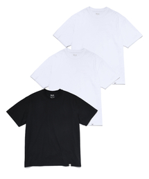 [3PACK] クールコットンベーシックTシャツ ホワイト/ブラック
