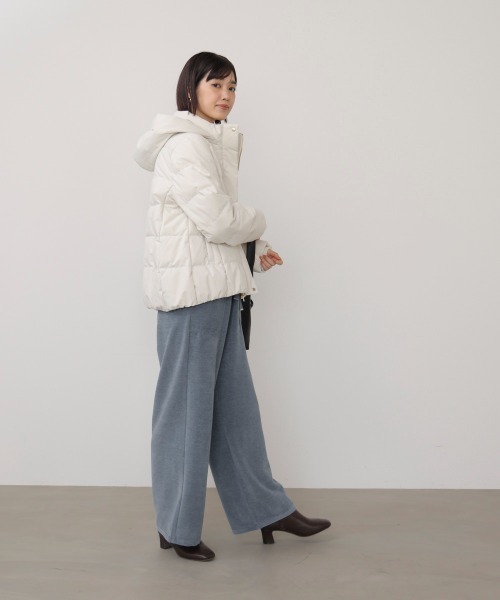 Bou Jeloud（ブージュルード）の「起毛リラックスパンツ（その他パンツ・レディース・ブラック/アイボリー/ブルー・38）」の17枚目の写真