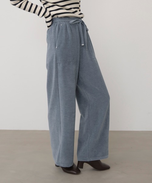 Bou Jeloud（ブージュルード）の「起毛リラックスパンツ（その他パンツ・レディース・ブラック/アイボリー/ブルー・38）」の19枚目の写真