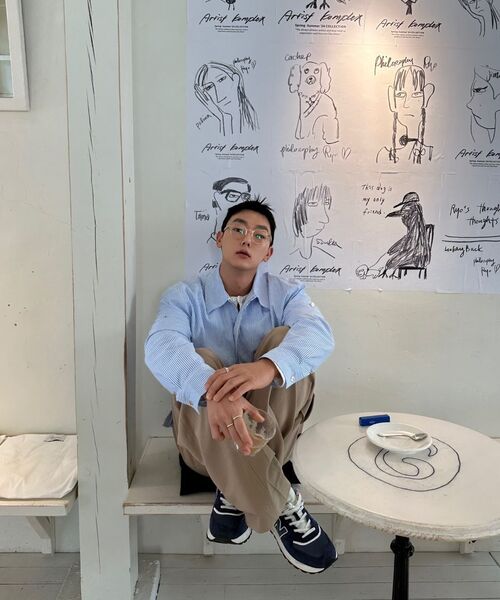 SSIN AND LEE(シンアンドリー)の「(W)クルージングストライプハリントンジャケットブルー(ブルゾン・レディース・その他・F)」の10枚目の写真