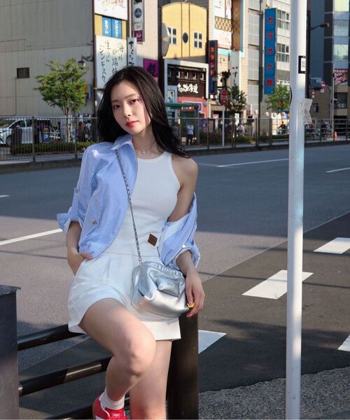 SSIN AND LEE(シンアンドリー)の「(W)クルージングストライプハリントンジャケットブルー(ブルゾン・レディース・その他・F)」の12枚目の写真