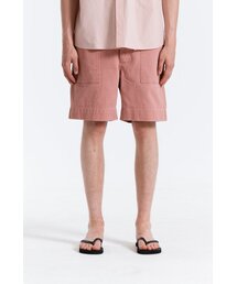WASHED BANDING HALF PANTS (pink)