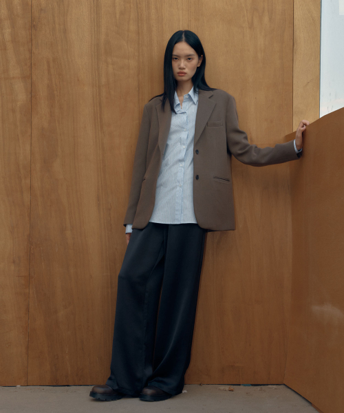 38COMEONCOMMON(38カモンコモン)の「Over Wool Single Jacket (Khaki Brown)(テーラードジャケット・レディース・その他・FREE)」の5枚目の写真