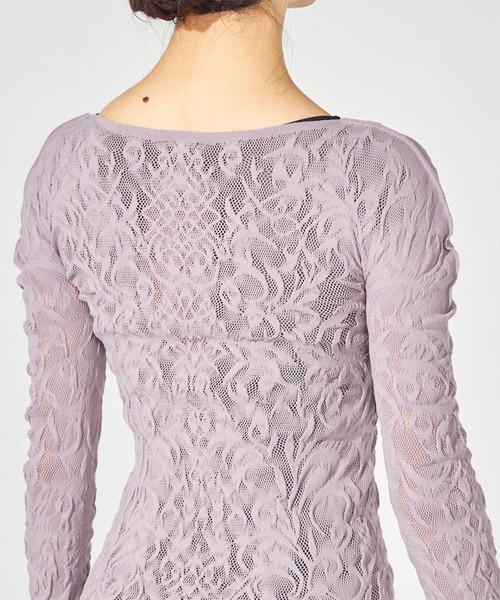 Chacott（チャコット）の「【ノーソーイングニット】バレリーナネックジップトップ（ニット/セーター・レディース・ブラック/グレー・M）」の11枚目の写真