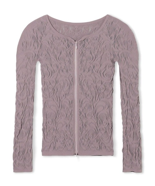 Chacott（チャコット）の「【ノーソーイングニット】バレリーナネックジップトップ（ニット/セーター・レディース・ブラック/グレー・M）」の12枚目の写真