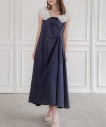 APRILY（アプリリー）の「襟付きギャザーフォルムワンピース（ワンピース）」