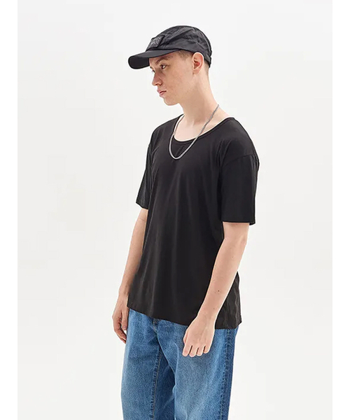 GOZER(ゴーザー)の「UNDER HALF T-SHIRT_BLACK(Tシャツ/カットソー・メンズ・その他・MEDIUM/SMALL/X-LARGE/XX-LARGE/LARGE)」の2枚目の写真