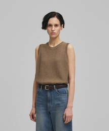 w. Paper Tencel Vest (Light Khaki)