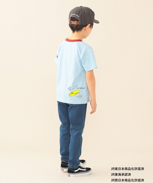 BEAMS mini（ビームスミニ）の「JR 新幹線 Tシャツ 2026SS（90～140cm）（Tシャツ/カットソー・キッズ・サックスブルー/ネイビー/オフホワイト・100/90/140/130/120/110）」の6枚目の写真
