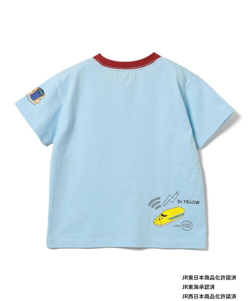 BEAMS mini（ビームスミニ）の「JR 新幹線 Tシャツ 2026SS（90～140cm）（Tシャツ/カットソー・キッズ・サックスブルー/ネイビー/オフホワイト・100/90/140/130/120/110）」の10枚目の写真