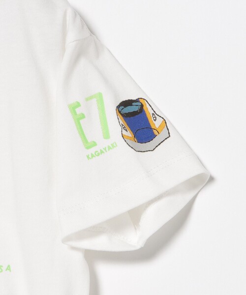BEAMS mini（ビームスミニ）の「JR 新幹線 Tシャツ 2026SS（90～140cm）（Tシャツ/カットソー・キッズ・サックスブルー/ネイビー/オフホワイト・100/90/140/130/120/110）」の18枚目の写真