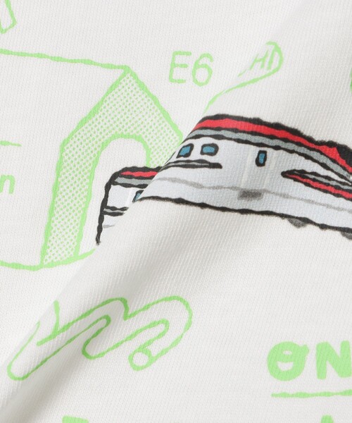 BEAMS mini（ビームスミニ）の「JR 新幹線 Tシャツ 2026SS（90～140cm）（Tシャツ/カットソー・キッズ・サックスブルー/ネイビー/オフホワイト・100/90/140/130/120/110）」の21枚目の写真