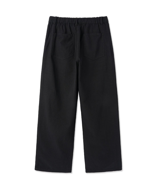 BLACKBROWN（ブラックブラウン）の「セミワイドフィットコットンパンツ[ブラック]（その他パンツ・メンズ・ブラック・SMALL/MEDIUM/LARGE/X-LARGE/XX-LARGE）」の2枚目の写真