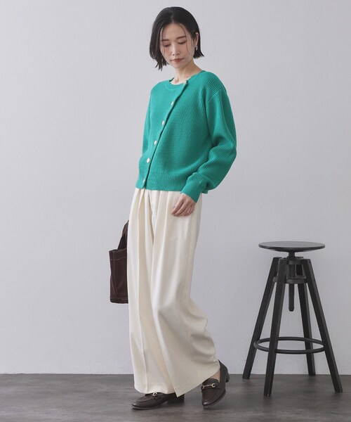 DAMA 洗えるシルク ノースリーブプルオーバー　ダークグリーン 000000016583_1_f1bC6jy.jpg