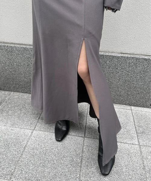 LVEU.（ラブユ.）の「【LVEU.】ハイウエストマーメイドスカート / ボトムス スカート オケージョン マーメイド ハイウエスト ロング モード ブラック グレー（スカート・レディース・グレー/ブラック・FREE）」の18枚目の写真