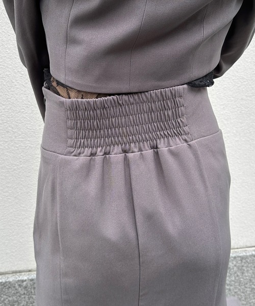 LVEU.（ラブユ.）の「【LVEU.】ハイウエストマーメイドスカート / ボトムス スカート オケージョン マーメイド ハイウエスト ロング モード ブラック グレー（スカート・レディース・グレー/ブラック・FREE）」の19枚目の写真