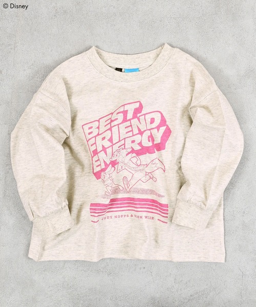 MARKEY'S(マーキーズ)の「【ズートピア】プリントロンTee(Tシャツ/カットソー・キッズ・ホワイト系その他/ベージュ系その他/パープル系その他/チャコール/グリーン系その他・80/90/95/100/110/120/130)」の3枚目の写真