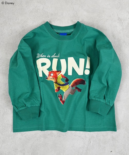 MARKEY'S(マーキーズ)の「【ズートピア】プリントロンTee(Tシャツ/カットソー・キッズ・ホワイト系その他/ベージュ系その他/パープル系その他/チャコール/グリーン系その他・80/90/95/100/110/120/130)」の4枚目の写真