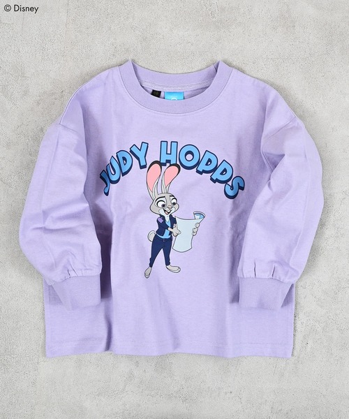 MARKEY'S(マーキーズ)の「【ズートピア】プリントロンTee(Tシャツ/カットソー・キッズ・ホワイト系その他/ベージュ系その他/パープル系その他/チャコール/グリーン系その他・80/90/95/100/110/120/130)」の5枚目の写真