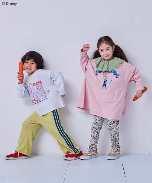 MARKEY'S(マーキーズ)の「【ズートピア】プリントロンTee(Tシャツ/カットソー・キッズ・ホワイト系その他/ベージュ系その他/パープル系その他/チャコール/グリーン系その他・80/90/95/100/110/120/130)」の9枚目の写真