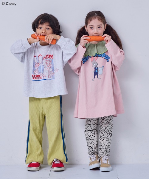 MARKEY'S(マーキーズ)の「【ズートピア】プリントロンTee(Tシャツ/カットソー・キッズ・ホワイト系その他/ベージュ系その他/パープル系その他/チャコール/グリーン系その他・80/90/95/100/110/120/130)」の8枚目の写真