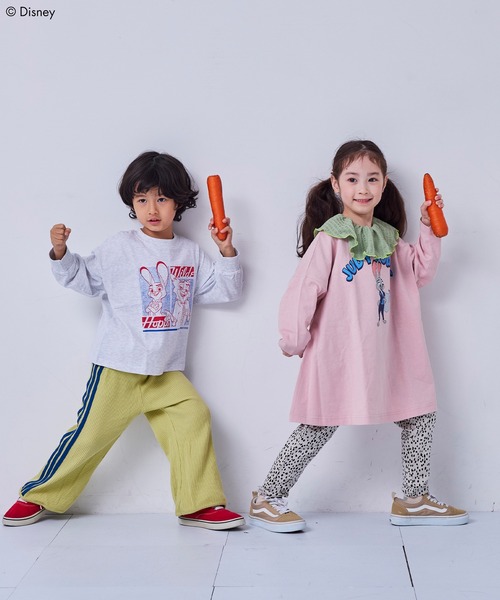 MARKEY'S(マーキーズ)の「【ズートピア】プリントロンTee(Tシャツ/カットソー・キッズ・ホワイト系その他/ベージュ系その他/パープル系その他/チャコール/グリーン系その他・80/90/95/100/110/120/130)」の10枚目の写真