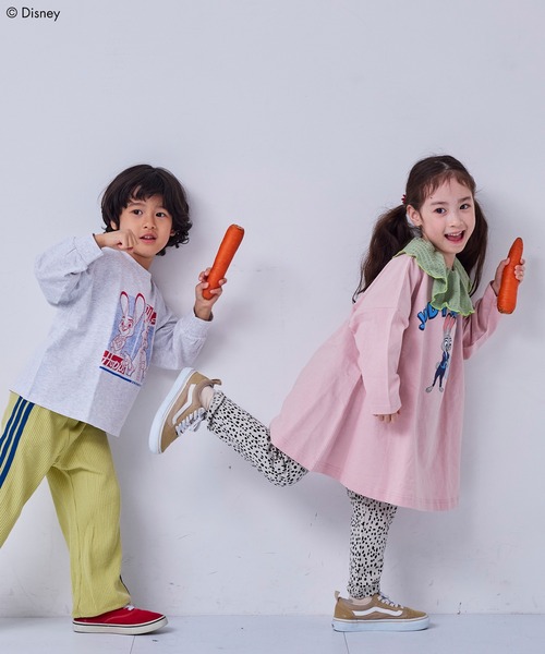 MARKEY'S(マーキーズ)の「【ズートピア】プリントロンTee(Tシャツ/カットソー・キッズ・ホワイト系その他/ベージュ系その他/パープル系その他/チャコール/グリーン系その他・80/90/95/100/110/120/130)」の11枚目の写真