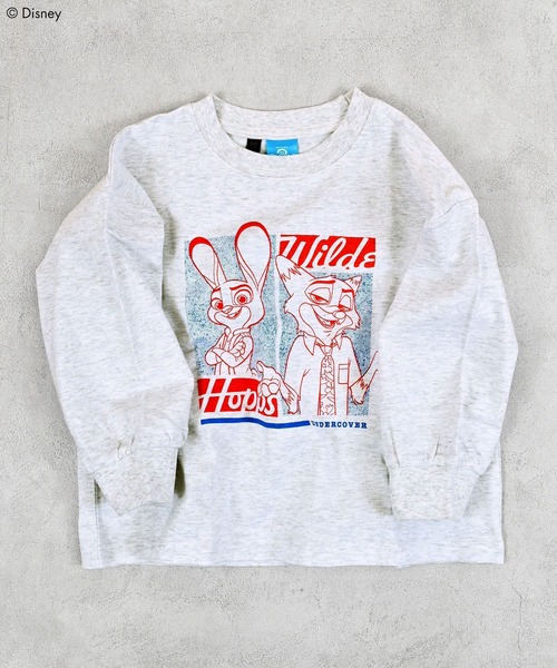 MARKEY'S(マーキーズ)の「【ズートピア】プリントロンTee(Tシャツ/カットソー・キッズ・ホワイト系その他/ベージュ系その他/パープル系その他/チャコール/グリーン系その他・80/90/95/100/110/120/130)」の7枚目の写真