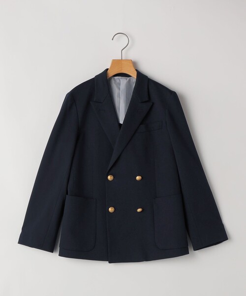 シップス SHIPS ジャケット 紺ブレ 金ボタン 42 日本製 美品 秋冬 SHIPS KIDS:140～160cm /セレモニー ポンチ ダブルボタン ジャケット
