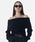 JOSE MOON�i�W���[���[���j�́uOFF SHOULDER BULKY KNIT/�I�t�V�����_�[�o���L�[�j�b�g�i�j�b�g/�Z�[�^�[�j�v�b�u���b�N
